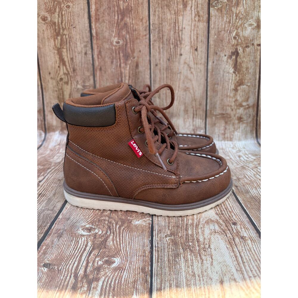 LEVI'S BOYS ANKLE BROW BOOTIE SIZE 12 - Picture 3 of 8